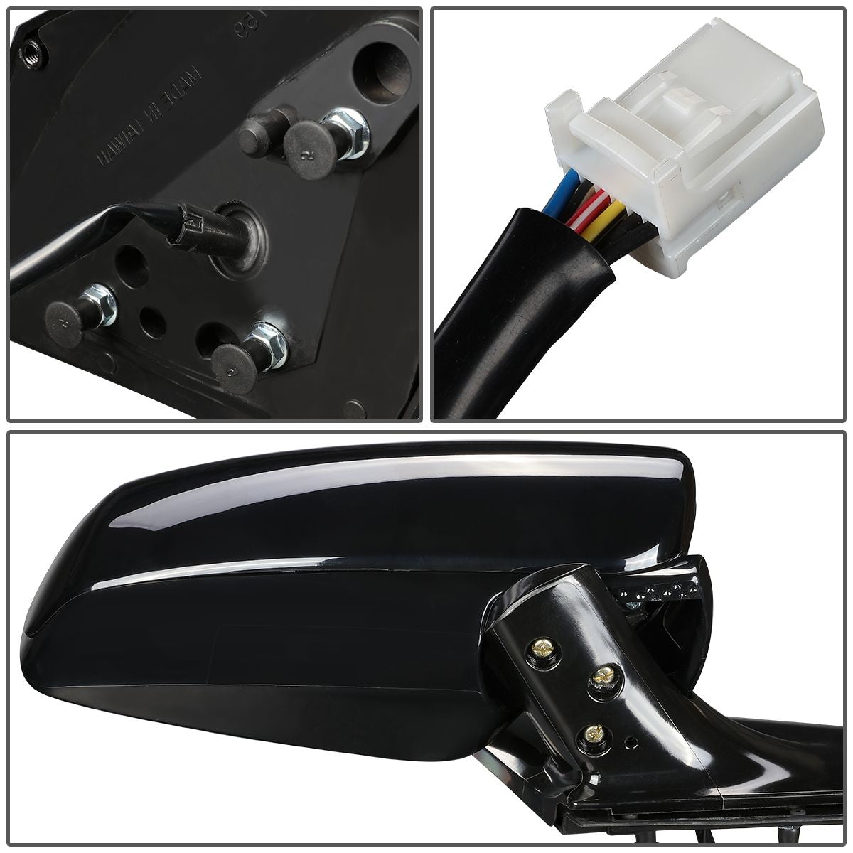 RETROVISOR MIRROR - OEM - 05-07 NISSAN MURANO - POWERED - HEATED - TEXTURED - BLACK - RIGHT