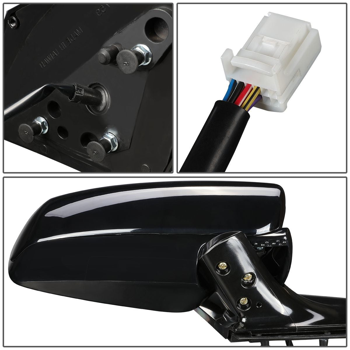 RETROVISOR MIRROR - OEM - 05-07 NISSAN MURANO - POWERED - PAINTABLE - BLACK - RIGHT