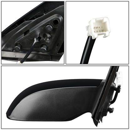 RETROVISOR MIRROR - OEM - 08-13 NISSAN ALTIMA COUPE - POWERED - PAINTABLE - BLACK - RIGHT