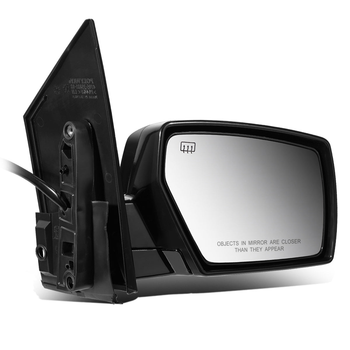 RETROVISOR MIRROR - OEM - 04-06 NISSAN QUEST - POWERED - HEATED - W/ MEMORY - FOLDING - BLACK MATERIAL - RIGHT