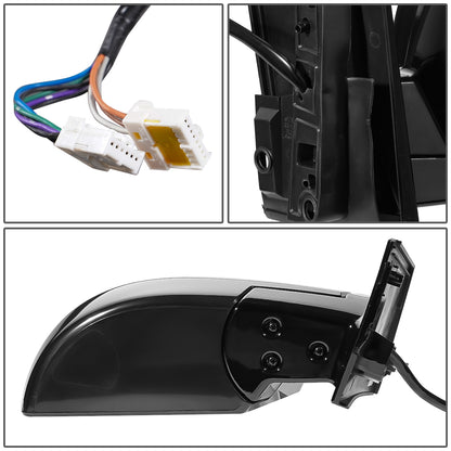 RETROVISOR MIRROR - OEM - 04-06 NISSAN QUEST - POWERED - HEATED - W/ MEMORY - FOLDING - BLACK MATERIAL - RIGHT