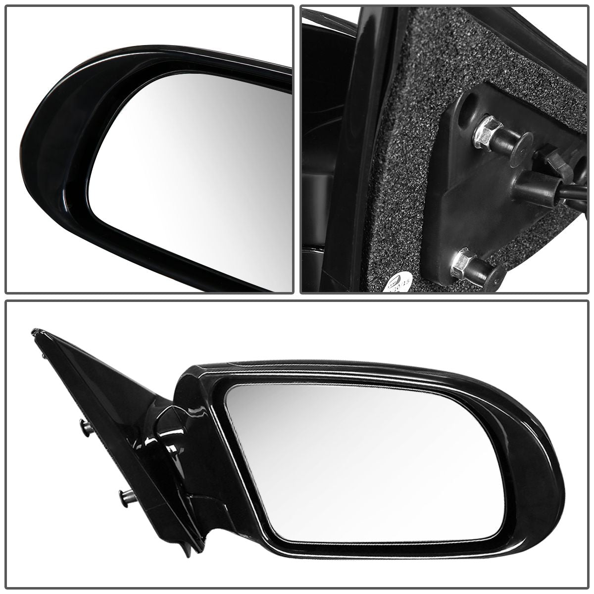 RETROVISOR MIRROR - OEM - 09-14 NISSAN MAXIMA - POWERED - PAINTABLE - BLACK - RIGHT