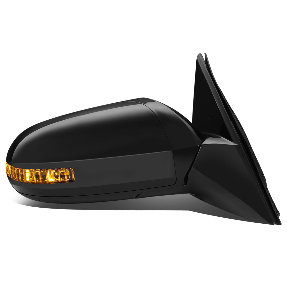 RETROVISOR MIRROR - OEM - 09-15 NISSAN MAXIMA - POWERED - W/ SIGNAL LIGHT - FOLDING - BLACK MATERIAL - RIGHT