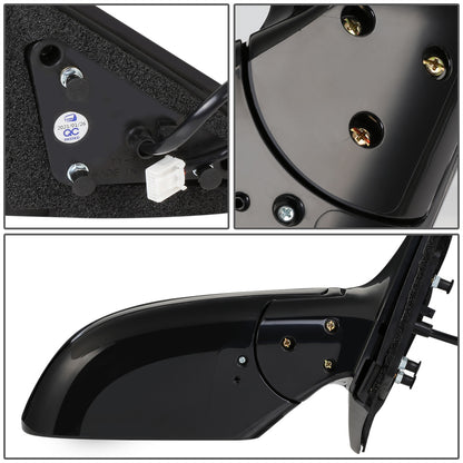 RETROVISOR MIRROR - OEM - 09-15 NISSAN MAXIMA - POWERED - W/ SIGNAL LIGHT - FOLDING - BLACK MATERIAL - RIGHT