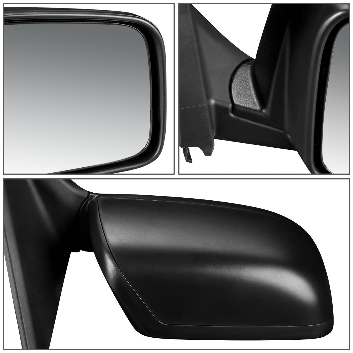 RETROVISOR MIRROR - OEM - 08-13 NISSAN ROGUE / 14-15 NISSAN ROGUE SELECT - POWERED - HEATED - TEXTURED - BLACK - RIGHT