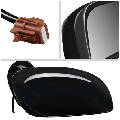 RETROVISOR MIRROR - OEM - 07-12 NISSAN VERSA - POWERED - PAINTABLE - BLACK - RIGHT