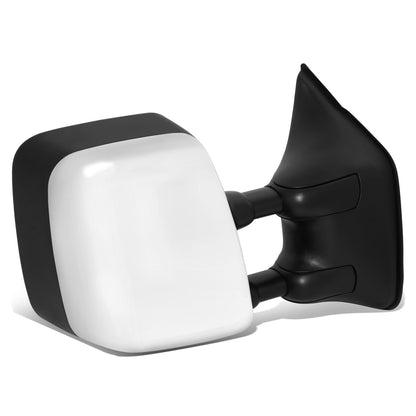 RETROVISOR MIRROR - OE STYLE - NISSAN TITAN 04-05 - WITH POWER WITH HEATED GLASS DUAL ARM CHROME COVER - PASSENGER SIDE - SMOOTH - BLACK / CHROME