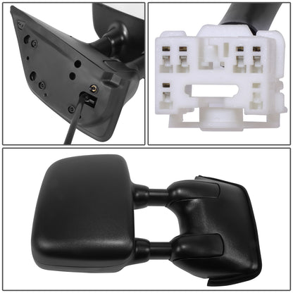 RETROVISOR MIRROR - OE STYLE - NISSAN TITAN 06-15 - WITH POWER WITH HEATED GLASS DUAL ARM - PASSENGER SIDE - PAINT TO MATCH - BLACK