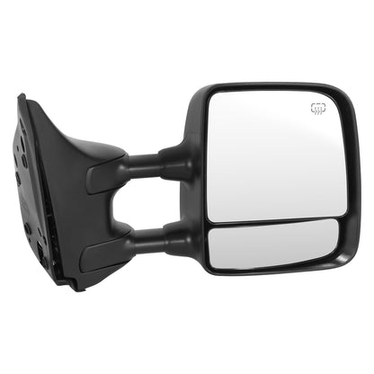 RETROVISOR MIRROR - OE STYLE - NISSAN TITAN 04-15 - WITH POWER WITH HEATED GLASS WITH MEMORY DUAL ARM CHROME COVER - PASSENGER SIDE - SMOOTH - BLACK / CHROME