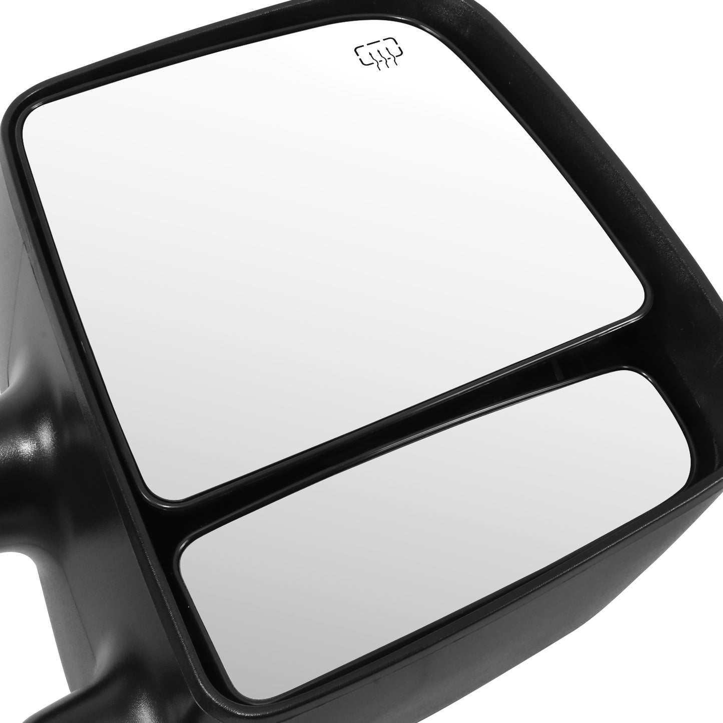 RETROVISOR MIRROR - OE STYLE - NISSAN TITAN 04-15 - WITH POWER WITH HEATED GLASS WITH MEMORY DUAL ARM CHROME COVER - PASSENGER SIDE - SMOOTH - BLACK / CHROME