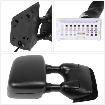 RETROVISOR MIRROR - OE STYLE - NISSAN TITAN 2008-2015 - WITH POWER WITH HEATED GLASS WITH MEMORY DUAL ARM - PASSENGER RIGHT SIDE - BLACK