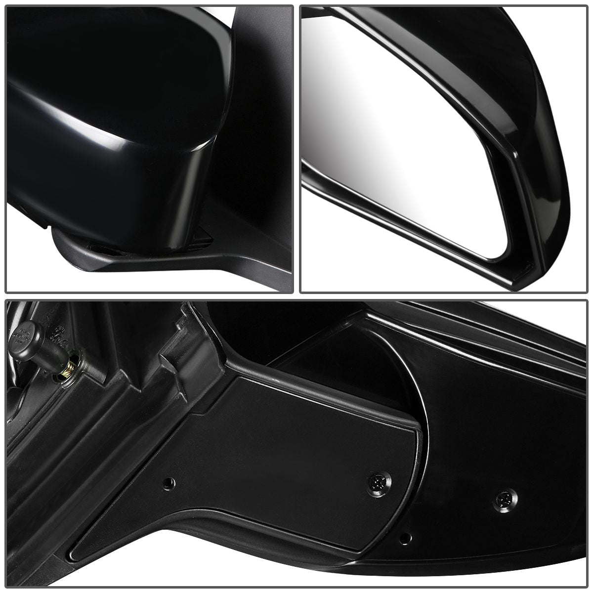 RETROVISOR MIRROR - OEM - 03-09 NISSAN 350Z - POWERED - HEATED - PAINTABLE - BLACK - RIGHT
