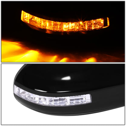 RETROVISOR MIRROR - OE STYLE - NISSAN MAXIMA 09-15 - WITH POWER WITH HEATED GLASS WITH SIGNAL WITH MEMORY - PASSENGER SIDE - PAINT TO MATCH - BLACK