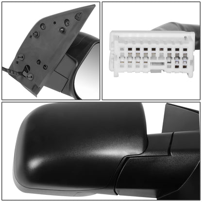 RETROVISOR MIRROR - OE STYLE - NISSAN TITAN 08-13 - WITH POWER WITH HEATED GLASS - PASSENGER SIDE - PAINT TO MATCH - BLACK