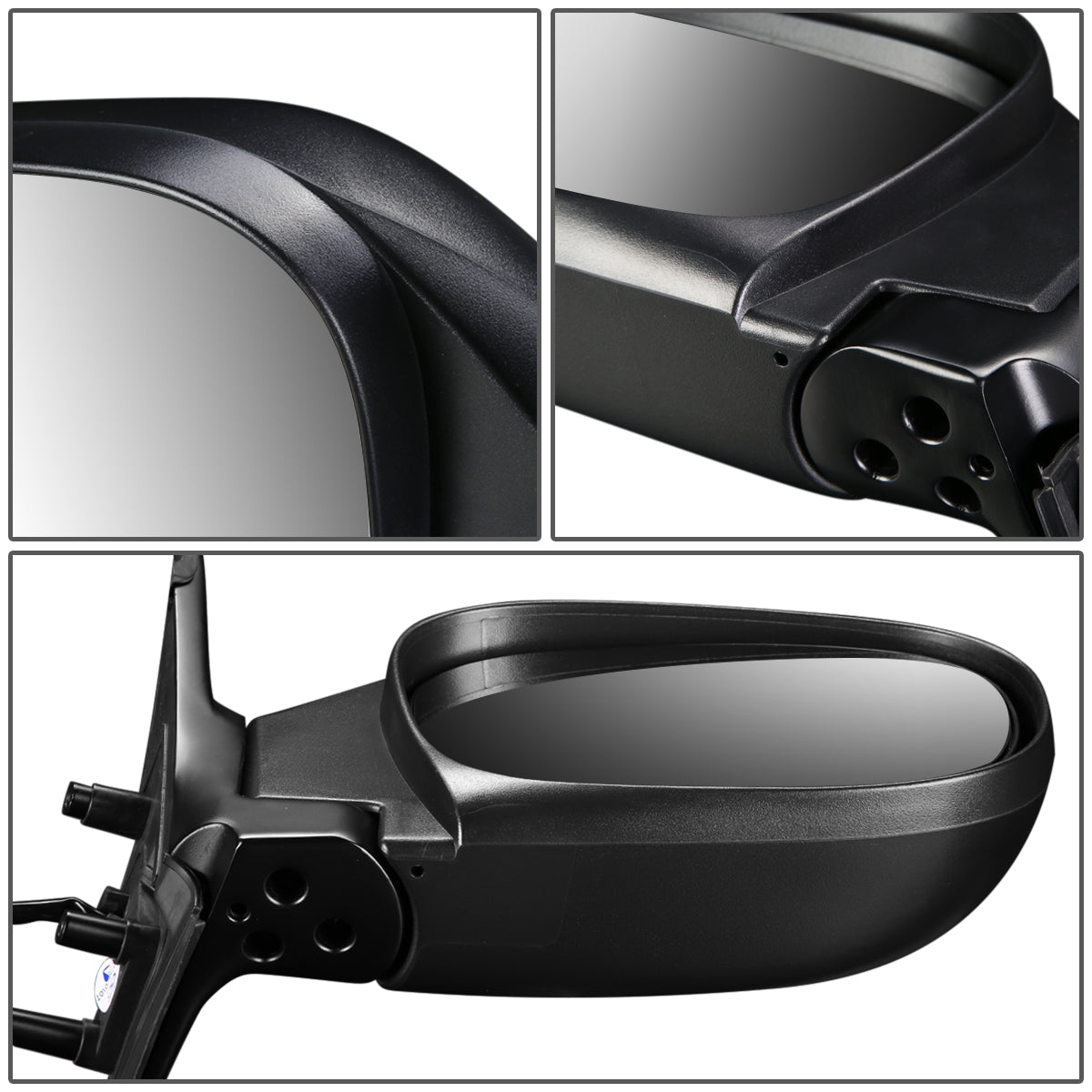 RETROVISOR MIRROR - OEM - 01-04 NISSAN PATHFINDER - POWERED - HEATED - TEXTURED - BLACK - RIGHT