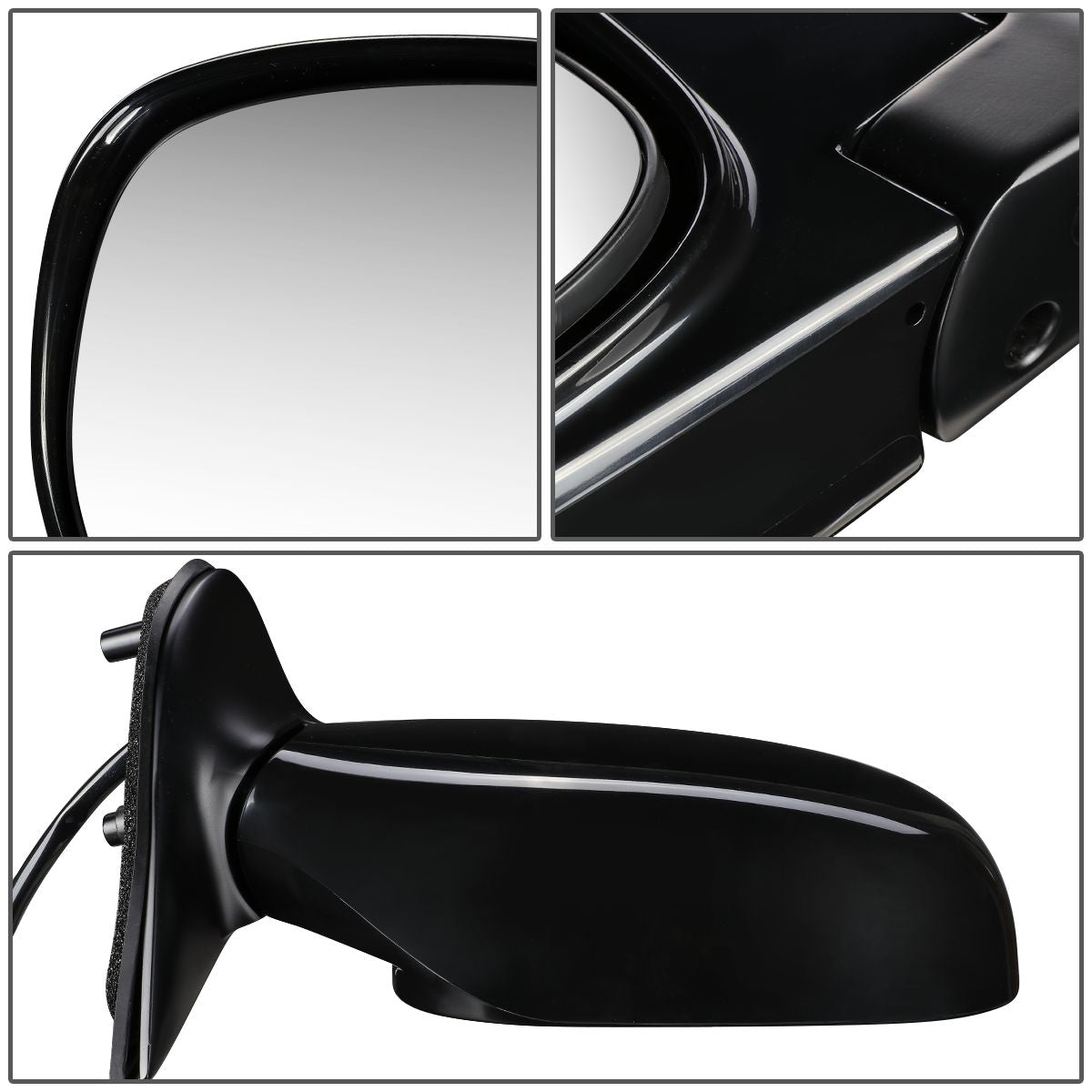 RETROVISOR MIRROR - OEM - 01-04 NISSAN PATHFINDER - POWERED - HEATED - PRIMED - BLACK - RIGHT