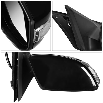 RETROVISOR MIRROR - OEM - 13-18 NISSAN ALTIMA SEDAN - POWERED - HEATED - TEXTURED - BLACK - RIGHT