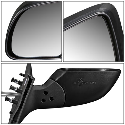 RETROVISOR MIRROR - OEM - 12-15 NISSAN VERSA - MANUAL - TEXTURED - BLACK - RIGHT