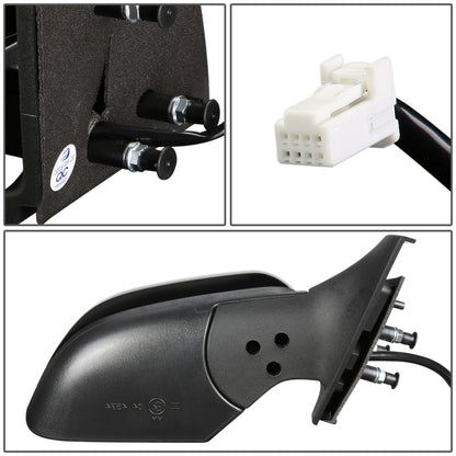 RETROVISOR MIRROR - OEM - 12-14 NISSAN VERSA - POWERED - TEXTURED - BLACK - RIGHT