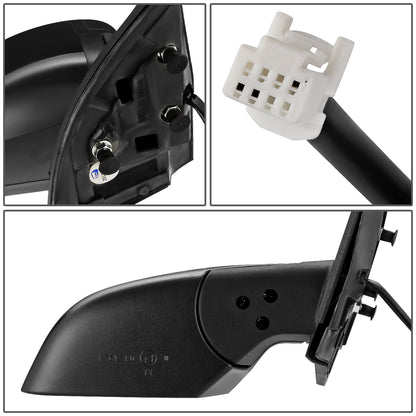 RETROVISOR MIRROR - OEM - 10-15 NISSAN LEAF - POWERED - FOLDING - BLACK MATERIAL - RIGHT