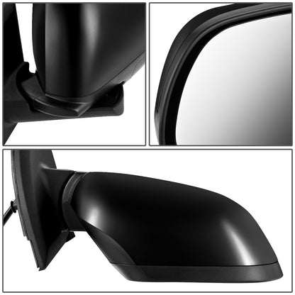 RETROVISOR MIRROR - OEM - 10-15 NISSAN LEAF - POWERED - FOLDING - BLACK MATERIAL - RIGHT