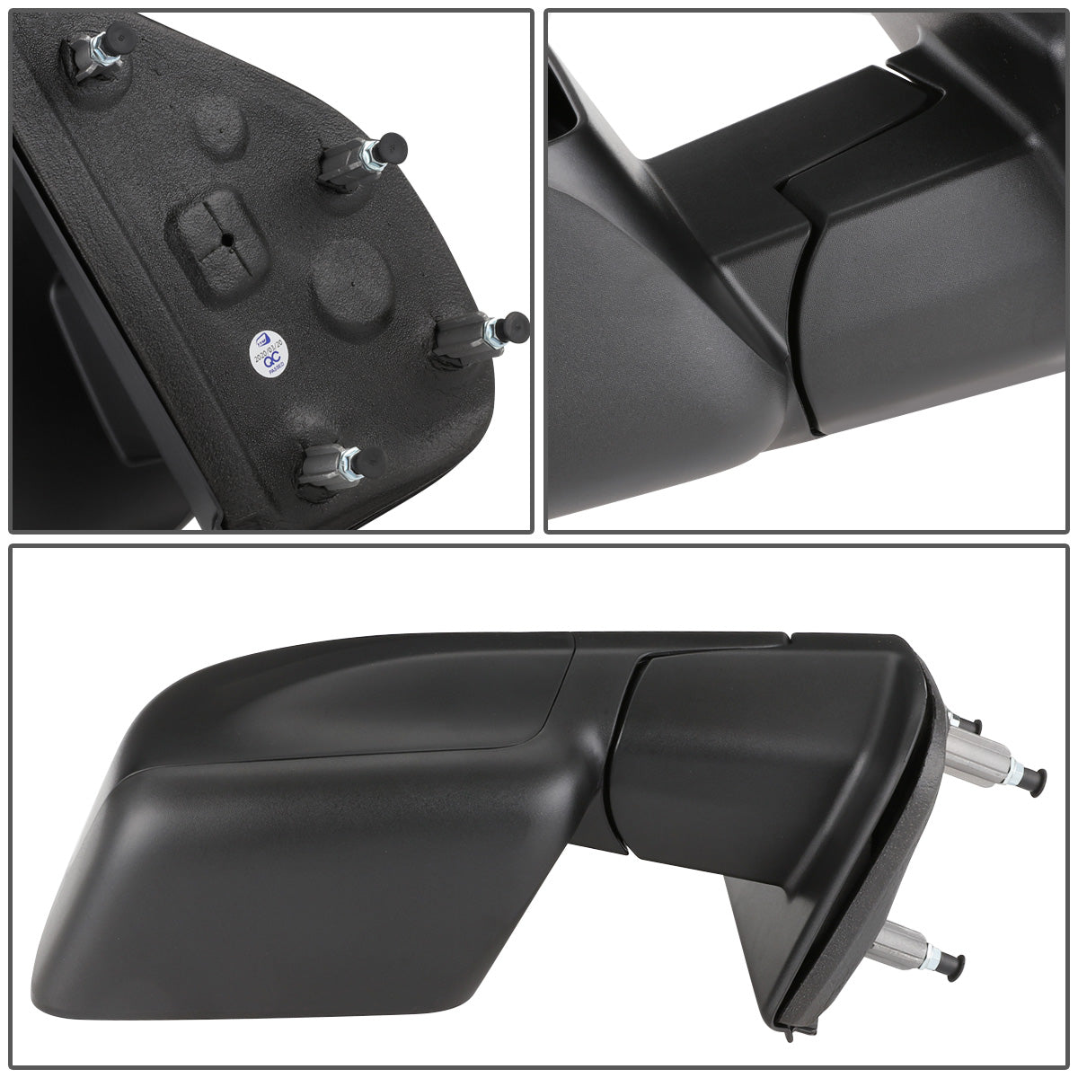 RETROVISOR MIRROR - OEM - 12-18 NISSAN CARGO VAN - POWERED - FOLDING - W/ DUAL GLASS - TEXTURED - BLACK - RIGHT