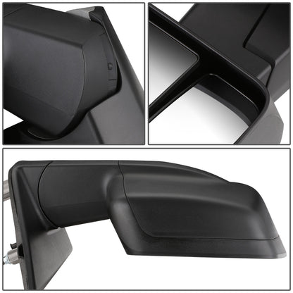 RETROVISOR MIRROR - OEM - 12-18 NISSAN CARGO VAN - POWERED - FOLDING - W/ DUAL GLASS - TEXTURED - BLACK - RIGHT