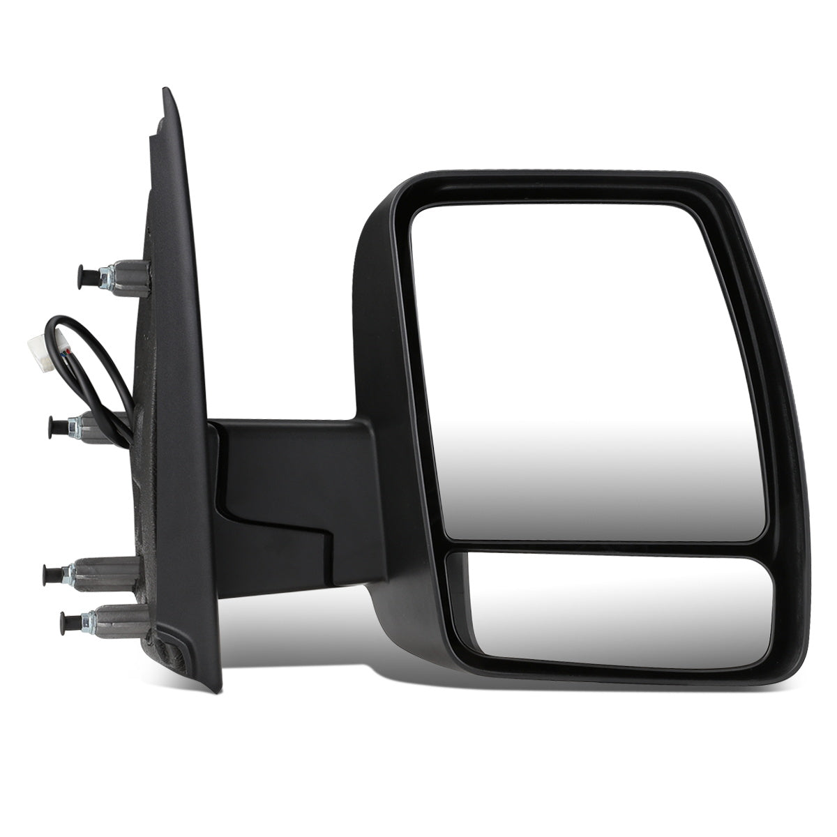 RETROVISOR MIRROR - OEM - 12-18 NISSAN CARGO VAN - POWERED - FOLDING - W/ DUAL GLASS - TEXTURED - BLACK - RIGHT