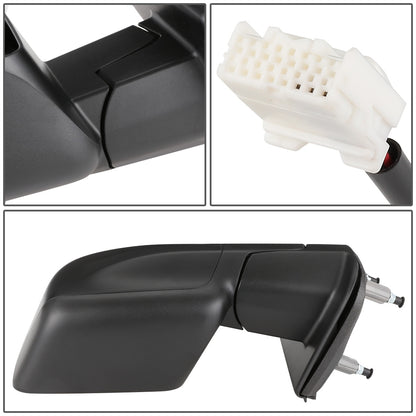 RETROVISOR MIRROR - OEM - 12-18 NISSAN CARGO VAN - POWERED - FOLDING - W/ DUAL GLASS - TEXTURED - BLACK - RIGHT