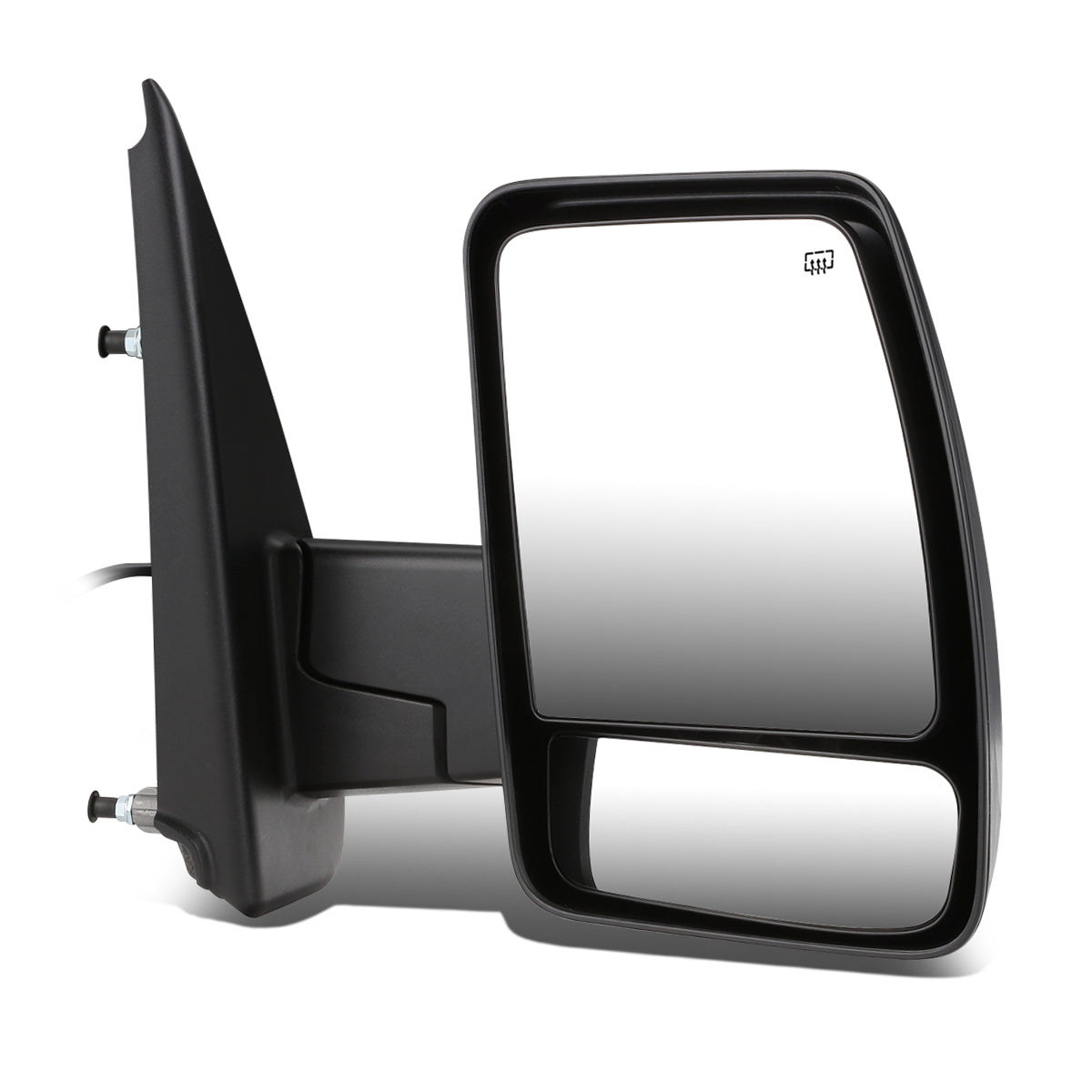 RETROVISOR MIRROR - OEM - 12-18 NISSAN CARGO VAN - POWERED - HEATED - FOLDING - W/ DUAL GLASS - TEXTURED - BLACK - RIGHT