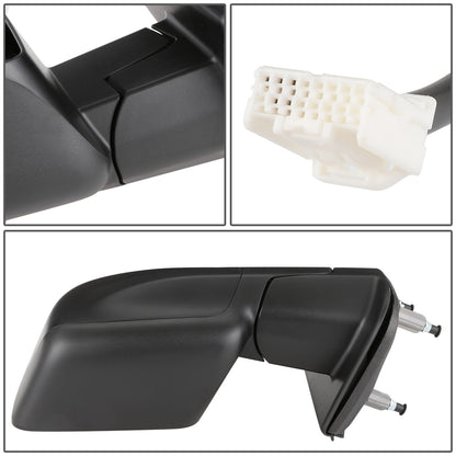 RETROVISOR MIRROR - OEM - 12-18 NISSAN CARGO VAN - POWERED - HEATED - FOLDING - W/ DUAL GLASS - TEXTURED - BLACK - RIGHT