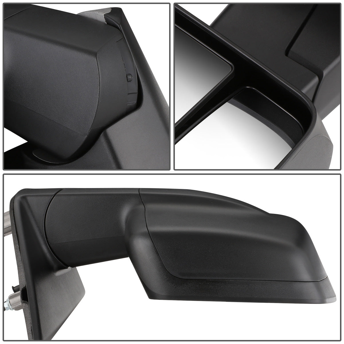 RETROVISOR MIRROR - OEM - 12-18 NISSAN CARGO VAN - POWERED - HEATED - FOLDING - W/ DUAL GLASS - TEXTURED - BLACK - RIGHT