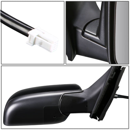 RETROVISOR MIRROR - OEM - 08-13 NISSAN ROGUE - POWERED - HEATED - PAINTABLE - BLACK - RIGHT