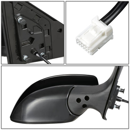 RETROVISOR MIRROR - OEM - 13-15 NISSAN SENTRA - POWERED - TEXTURED - BLACK - RIGHT