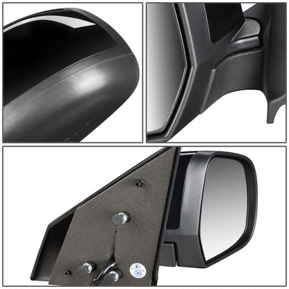 RETROVISOR MIRROR - OEM - 12-13 NISSAN VERSA - POWERED - HEATED - TEXTURED - BLACK - RIGHT