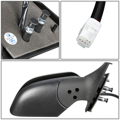 RETROVISOR MIRROR - OEM - 12-13 NISSAN VERSA - POWERED - HEATED - TEXTURED - BLACK - RIGHT