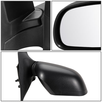 RETROVISOR MIRROR - OEM - 12-14 NISSAN VERSA 4-DR - POWERED - FOLDING - TEXTURED - BLACK - RIGHT