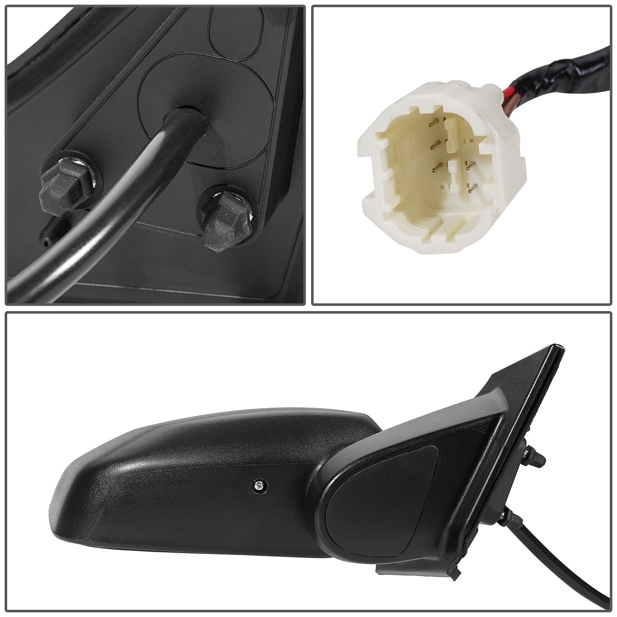 RETROVISOR MIRROR - OEM - 13-20 NISSAN NV200 - POWERED - HEATED - FOLDING - TEXTURED - BLACK - RIGHT