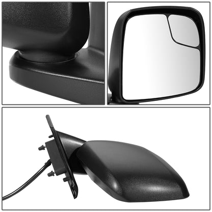 RETROVISOR MIRROR - OEM - 13-20 NISSAN NV200 - POWERED - HEATED - FOLDING - TEXTURED - BLACK - RIGHT