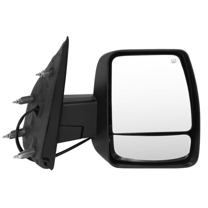 RETROVISOR MIRROR - OE STYLE - NISSAN NV1500 12-21 - NISSAN NV2500 12-21 - NISSAN NV3500 12-21 - WITH POWER WITH HEATED GLASS CHROME COVER - PASSENGER SIDE - SMOOTH - BLACK / CHROME