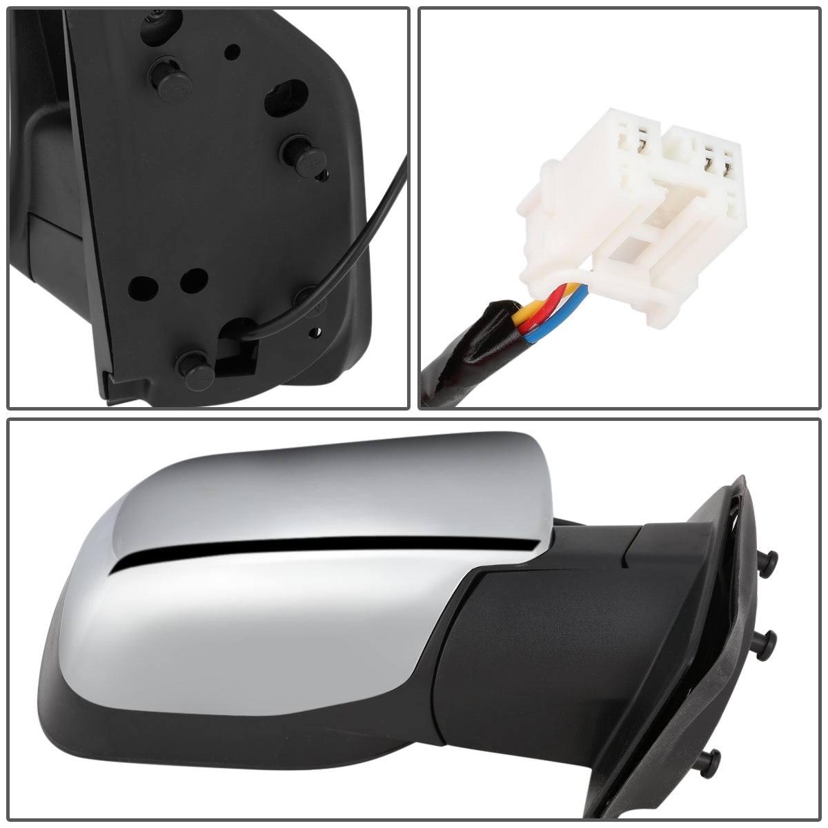 RETROVISOR MIRROR - OEM - 11-15 NISSAN TITAN - POWERED - CHROME - RIGHT