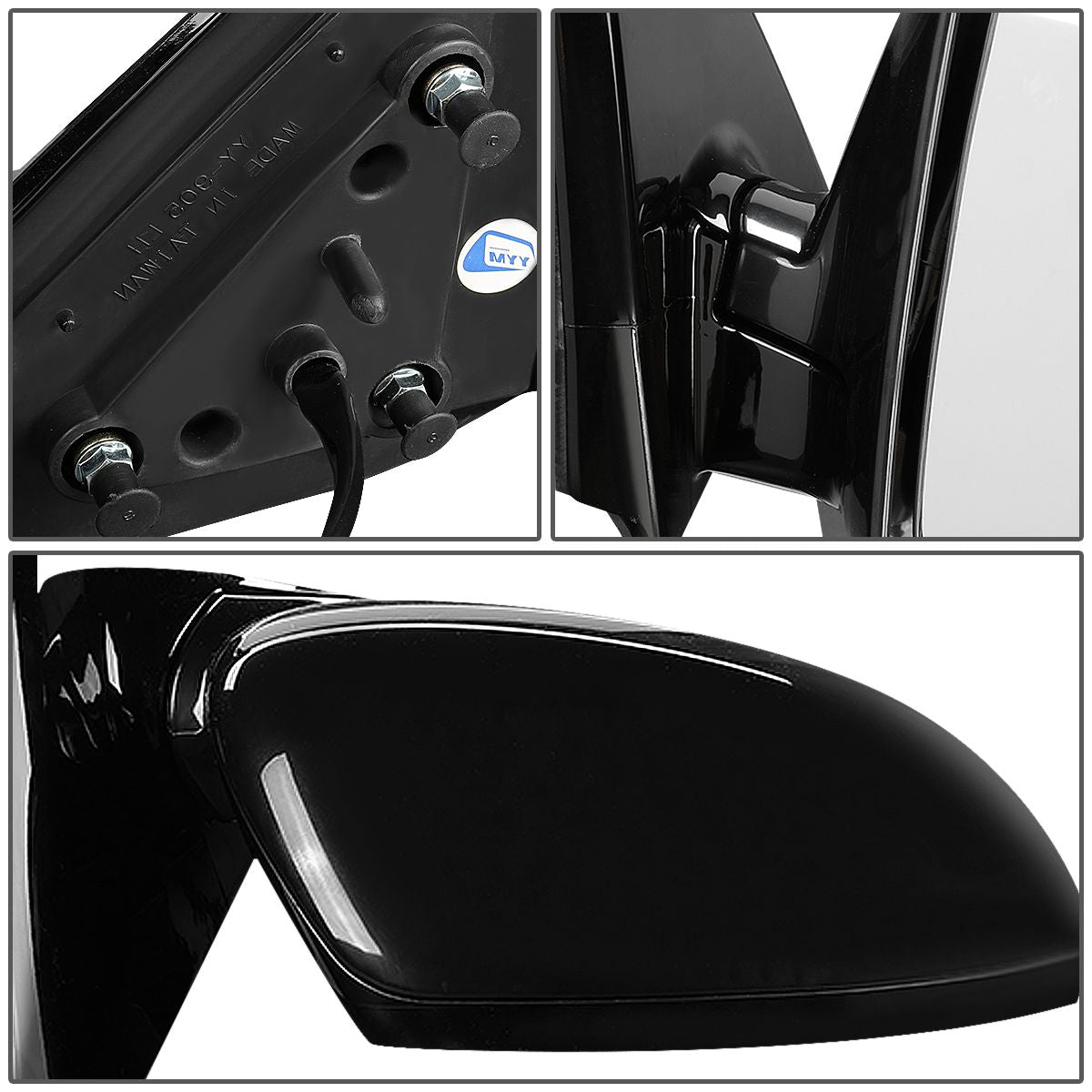 RETROVISOR MIRROR - OEM - 13-16 NISSAN PATHFINDER - POWERED - HEATED - TEXTURED - BLACK - RIGHT