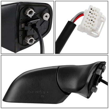 RETROVISOR MIRROR - OEM - 14-16 NISSAN VERSA NOTE - POWERED - FOLDING - BLACK MATERIAL - RIGHT