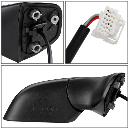 RETROVISOR MIRROR - OEM - 14-16 NISSAN VERSA NOTE - POWERED - FOLDING - BLACK MATERIAL - RIGHT