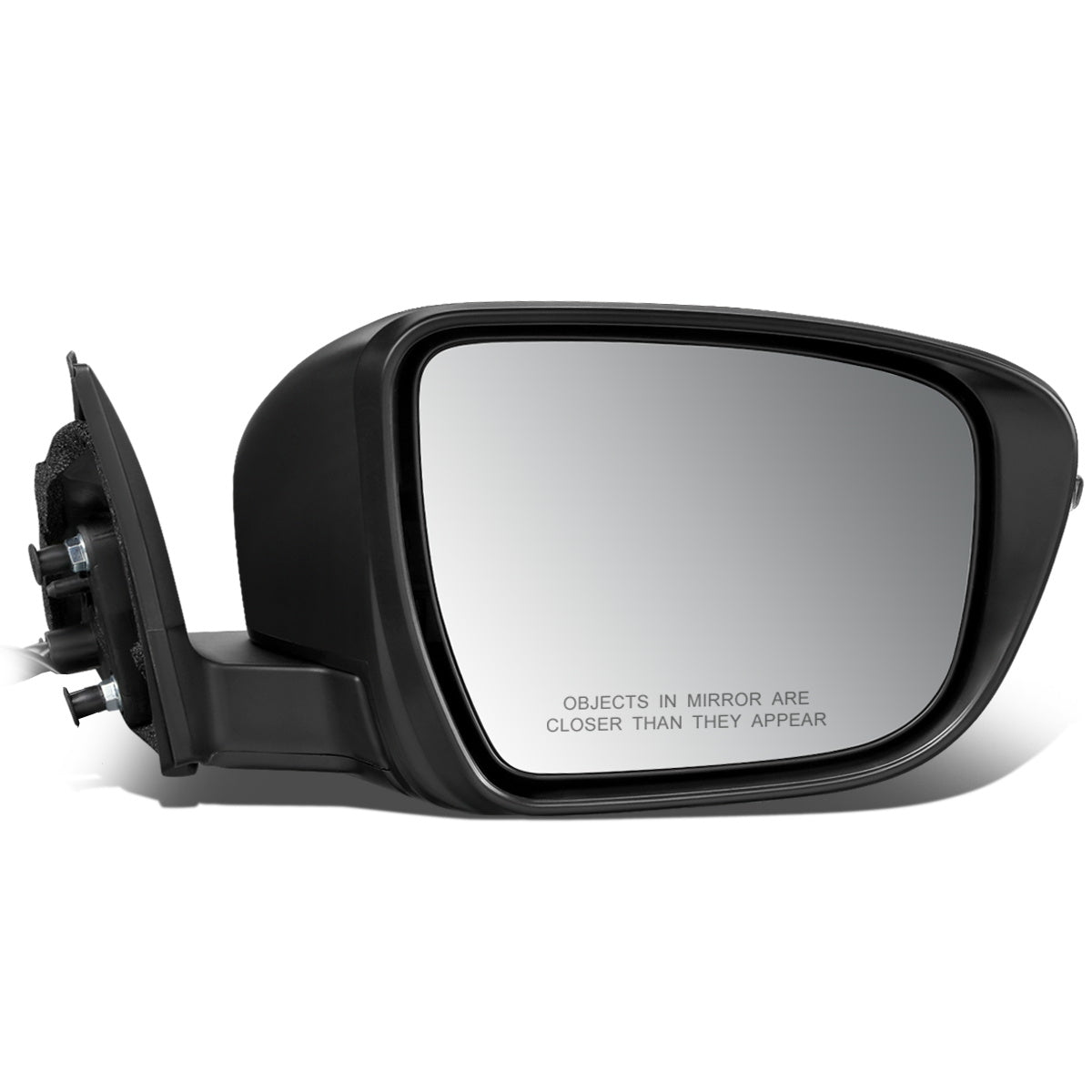 RETROVISOR MIRROR - OEM - 14-16 NISSAN ROGUE - POWERED - W/ SIGNAL LIGHT - FOLDING - BLACK MATERIAL - RIGHT