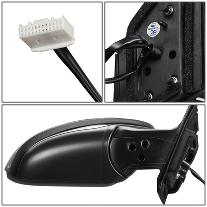 RETROVISOR MIRROR - OEM - 15-18 NISSAN MURANO - POWERED - W/ SIGNAL LIGHT - FOLDING - BLACK MATERIAL - RIGHT