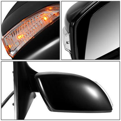 RETROVISOR MIRROR - OEM - 16-18 NISSAN MAXIMA - POWERED - FOLDING - BLACK MATERIAL - RIGHT