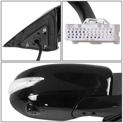 RETROVISOR MIRROR - OE STYLE - NISSAN MAXIMA 16-19 - WITH POWER WITH HEATED GLASS WITH SIGNAL WITH MEMORY WITH CAMERA - PASSENGER SIDE - PAINT TO MATCH - BLACK