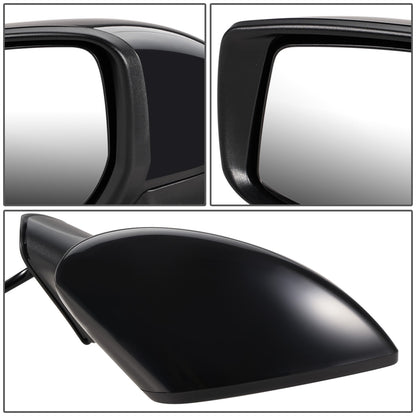 RETROVISOR MIRROR - OEM - 14-16 NISSAN VERSA NOTE - POWERED - FOLDING - BLACK MATERIAL - RIGHT