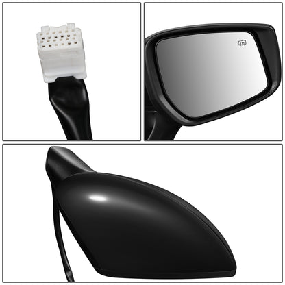 RETROVISOR MIRROR - OEM - 14-16 NISSAN VERSA NOTE - POWERED - HEATED - W/ CAMERA - FOLDING - BLACK MATERIAL - RIGHT